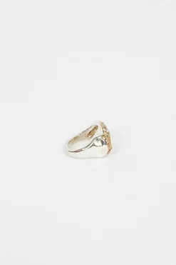 Nashka Ring Yellow Gold/Brown Diamond