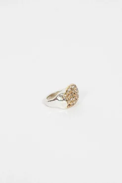Nashka Ring Yellow Gold/Brown Diamond