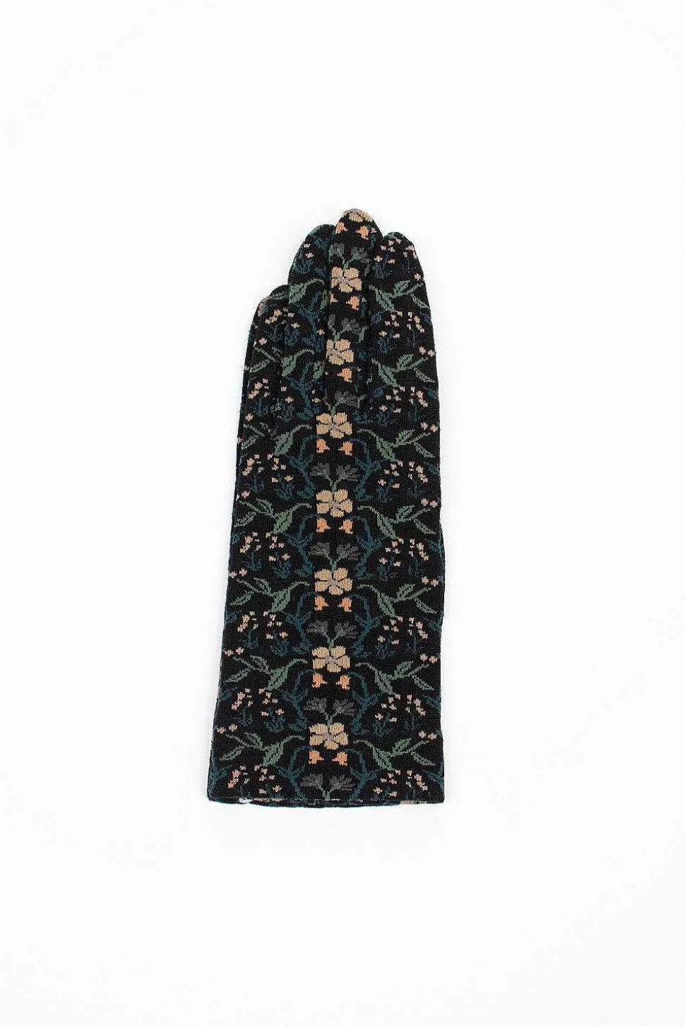 Ng1-774 Gloves Black Floral