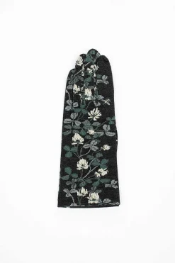 Ng1-778 Gloves Black Floral