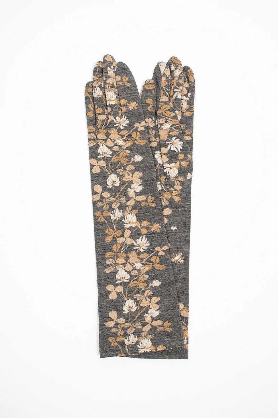 Ng1L-778 Long Gloves Grey