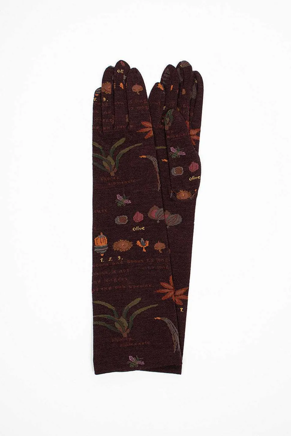 Ng1L-773 Long Gloves Wine