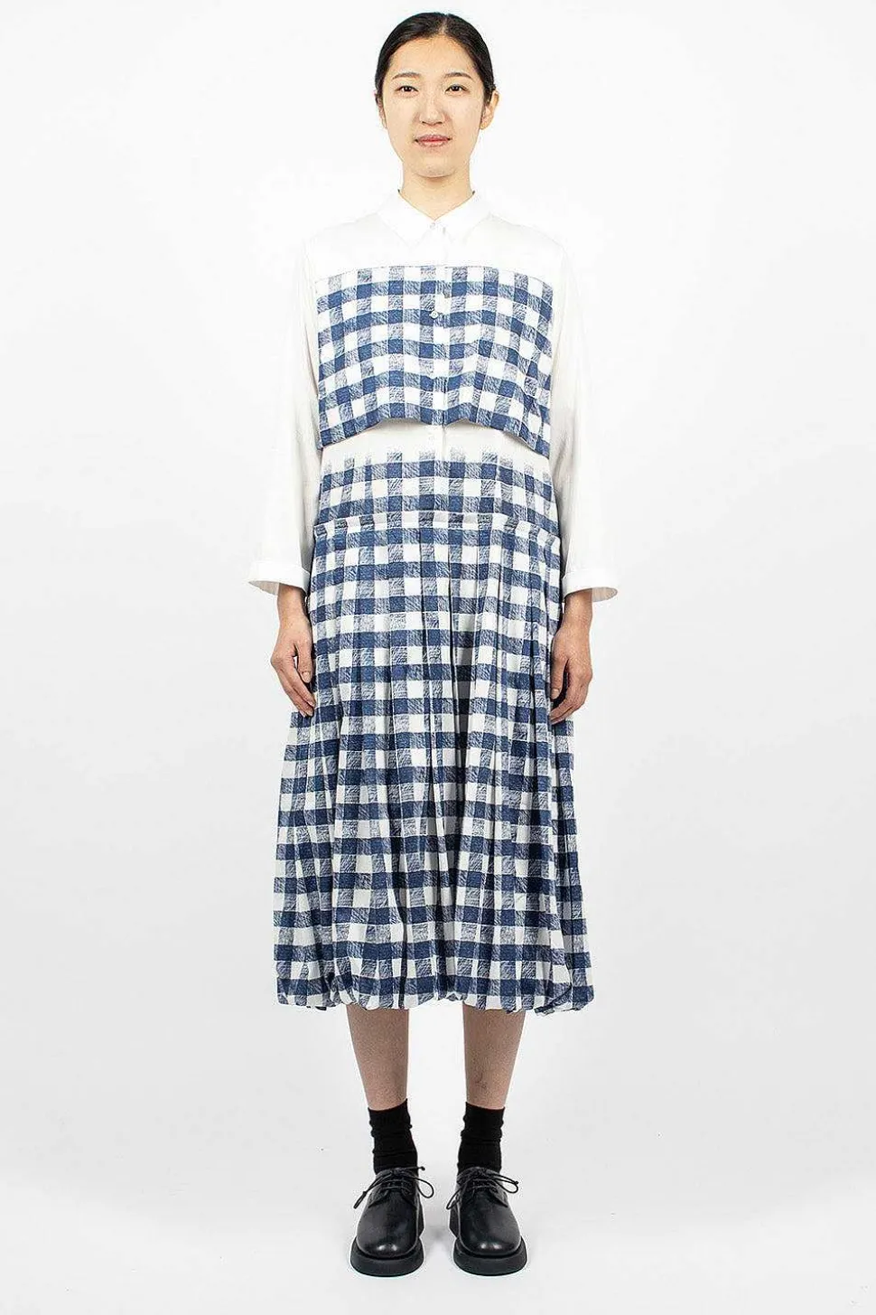 Nina Dress Navy/White