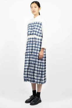 Nina Dress Navy/White