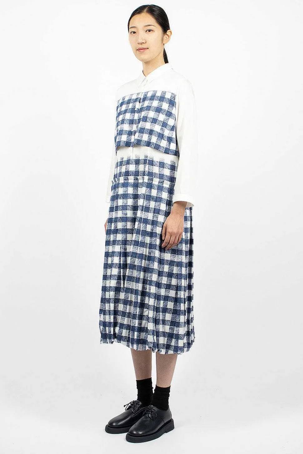 Nina Dress Navy/White