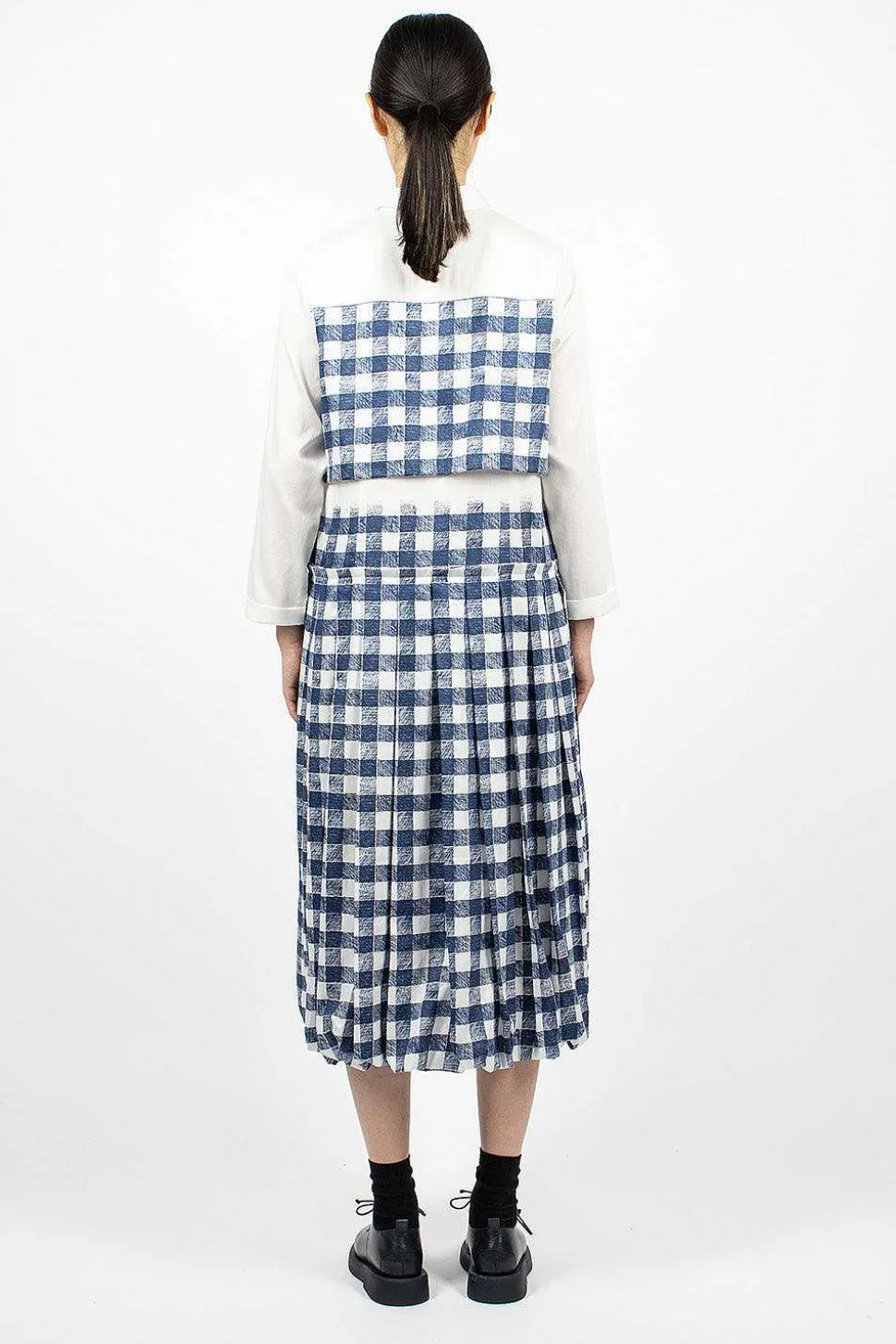 Nina Dress Navy/White