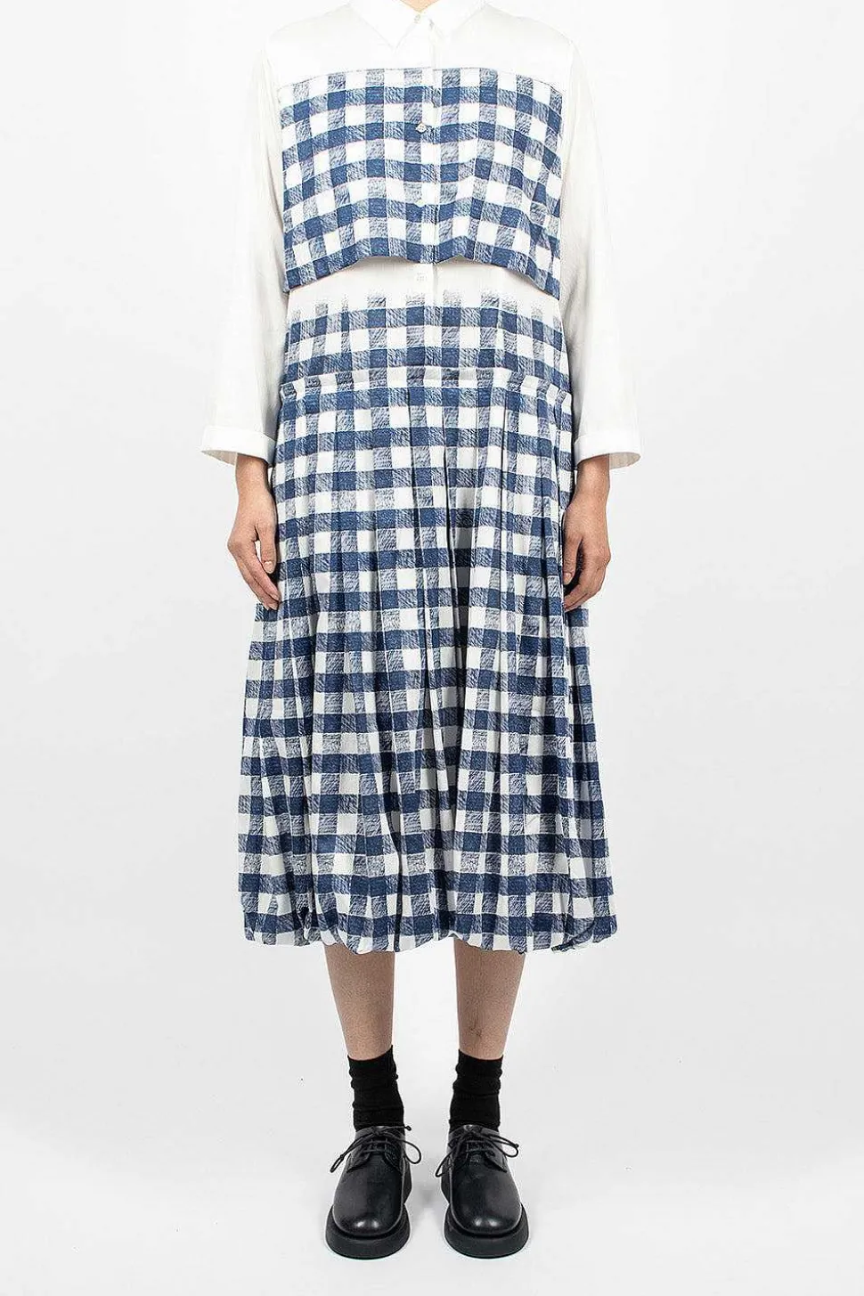 Nina Dress Navy/White