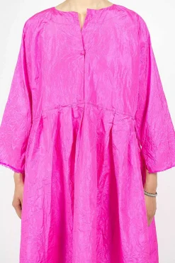 Operaio Washed Silk Dress Fuchsia