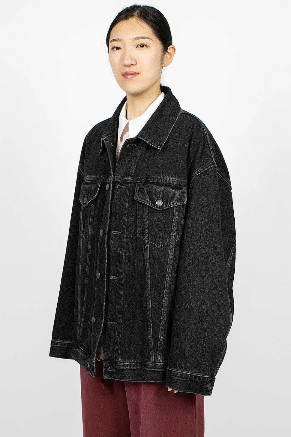 Oversized Denim Jacket Black