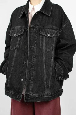 Oversized Denim Jacket Black
