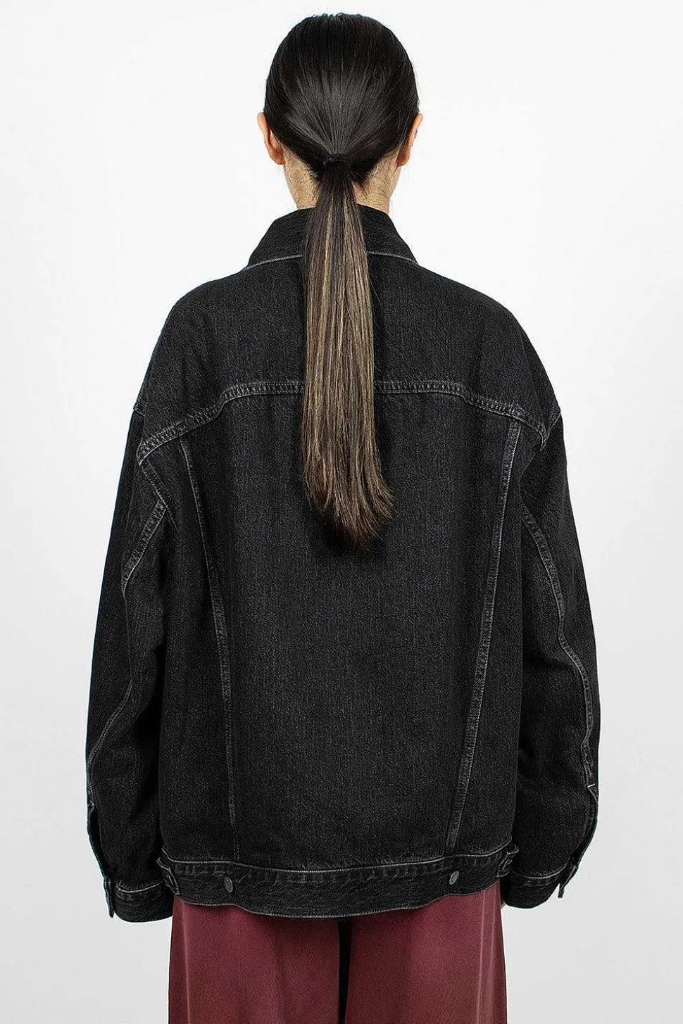 Oversized Denim Jacket Black