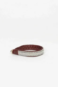 Ox Brown Hide B Bracelet