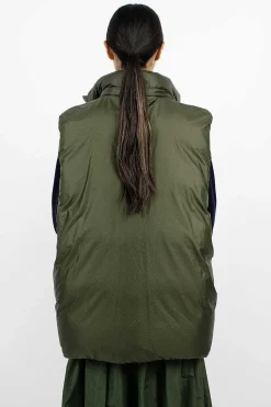 Ozark Reversible Gilet Silver/Khaki