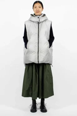 Ozark Reversible Gilet Silver/Khaki