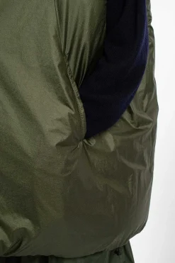 Ozark Reversible Gilet Silver/Khaki