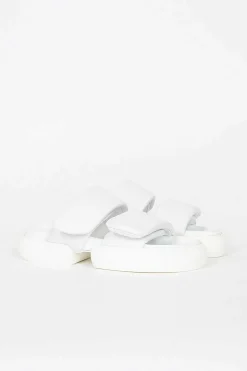 Padded Strap Sandals White