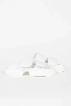 Padded Strap Sandals White