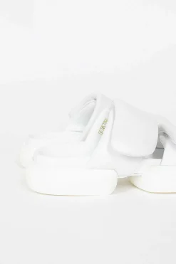 Padded Strap Sandals White