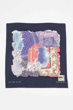Patchwork Printed Bandana Navy