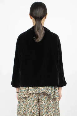 Peony Jacket Black Velvet