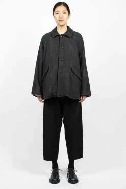 Pinstripe Jacket Charcoal