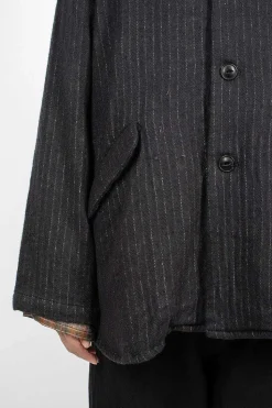 Pinstripe Jacket Charcoal