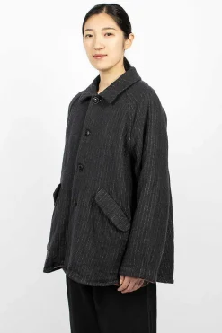 Pinstripe Jacket Charcoal
