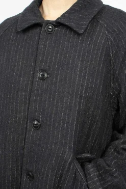 Pinstripe Jacket Charcoal