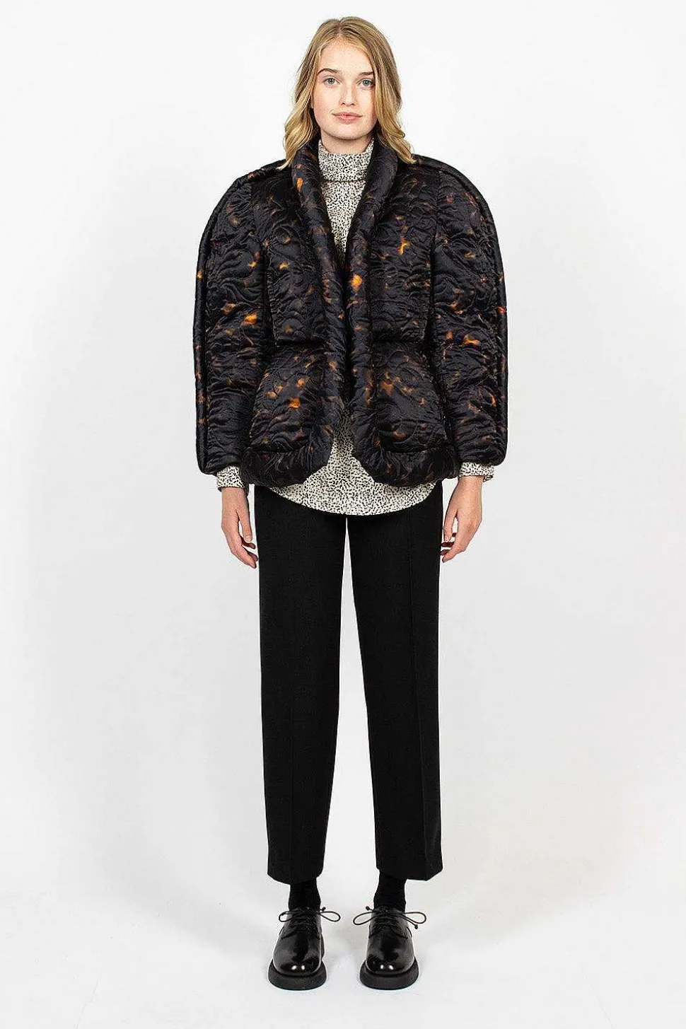Piped Jacket Tortoiseshell