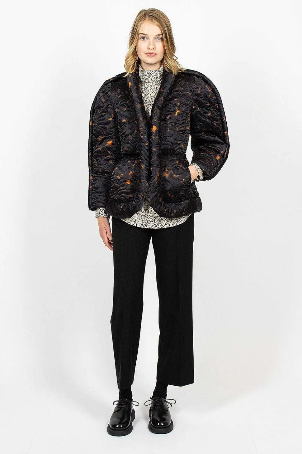 Piped Jacket Tortoiseshell