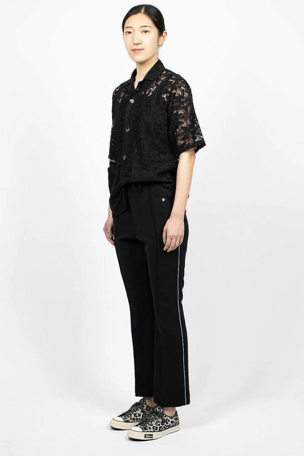 Piping Cowboy Pant Black