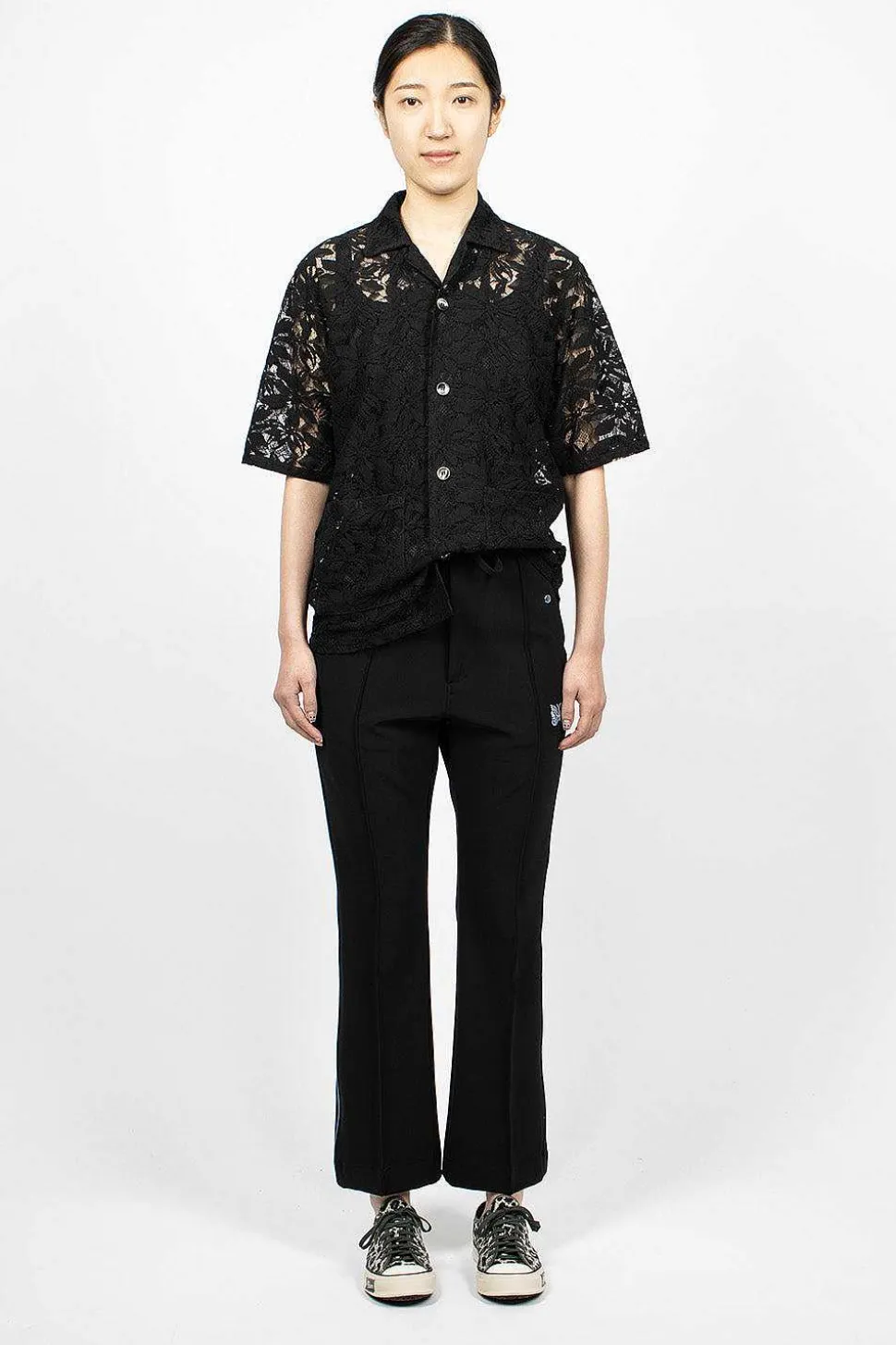 Piping Cowboy Pant Black