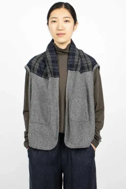 Plaid Cape Heather Grey