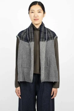 Plaid Cape Heather Grey