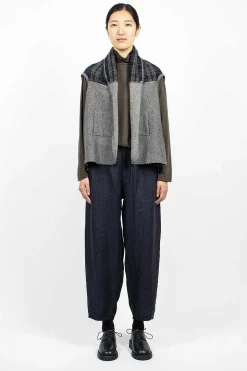 Plaid Cape Heather Grey