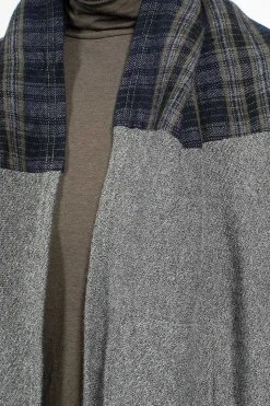 Plaid Cape Heather Grey