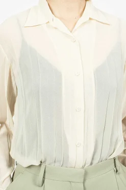 Pleats Shirt Off White