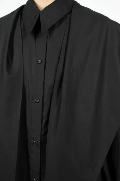 Point Collar Shirt Black