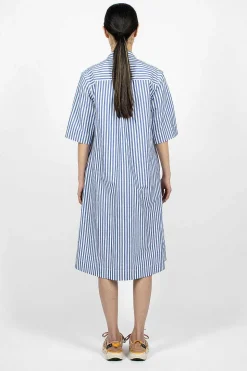 Polo Dress Candy Stripe Blue/White
