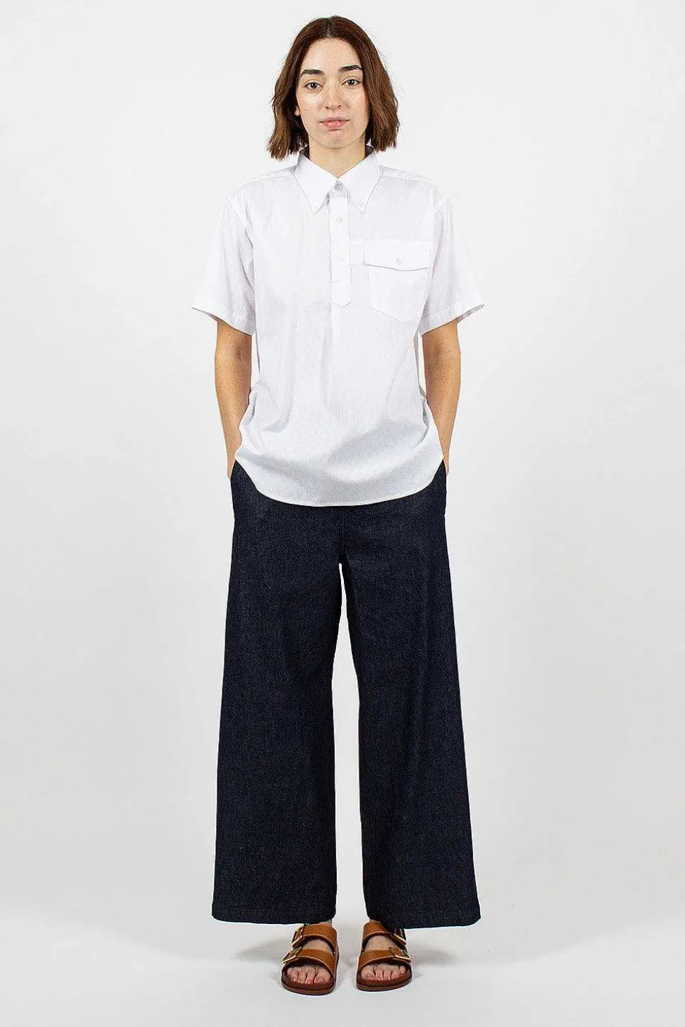 Popover Bd Shirt Dobby Check White