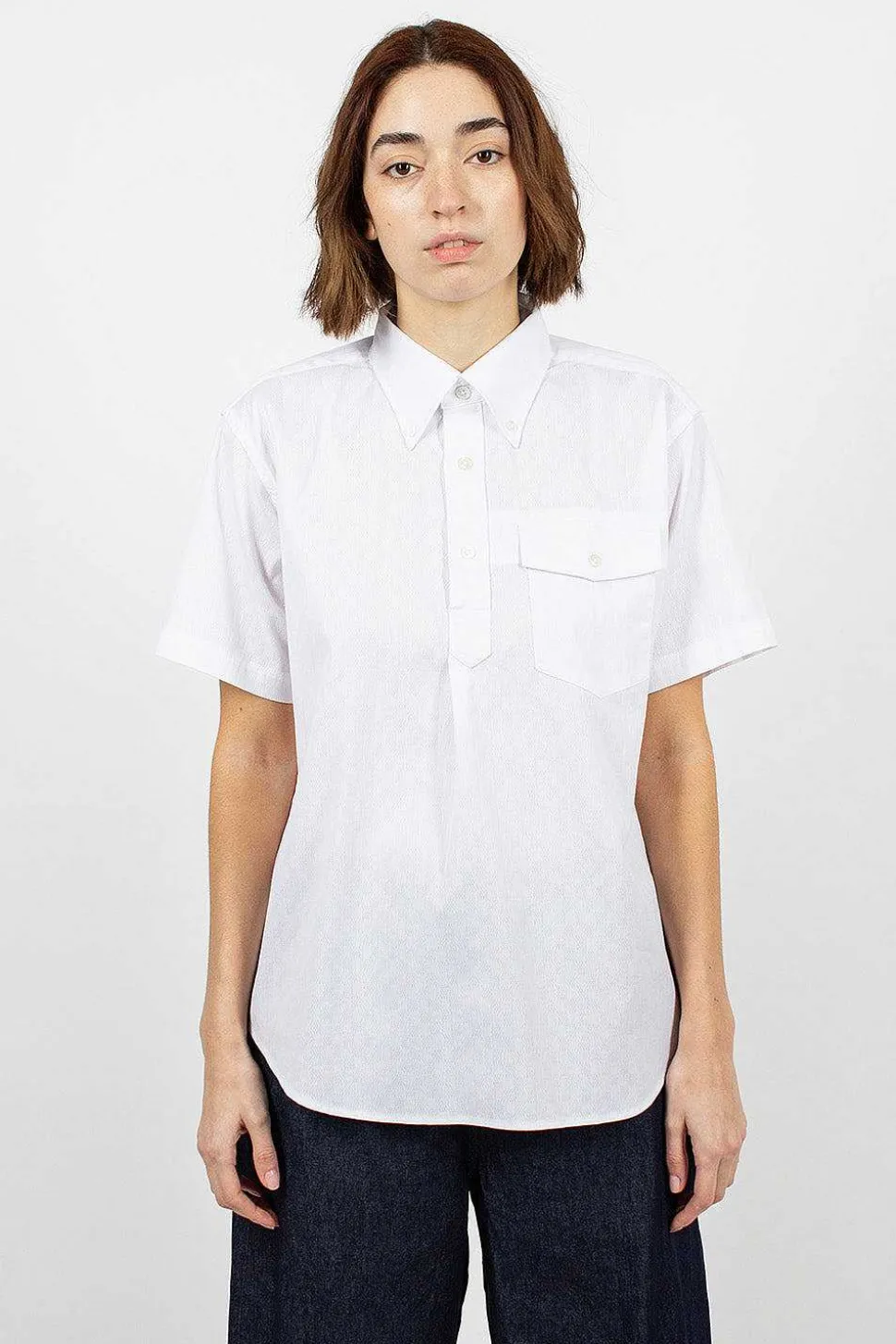 Popover Bd Shirt Dobby Check White