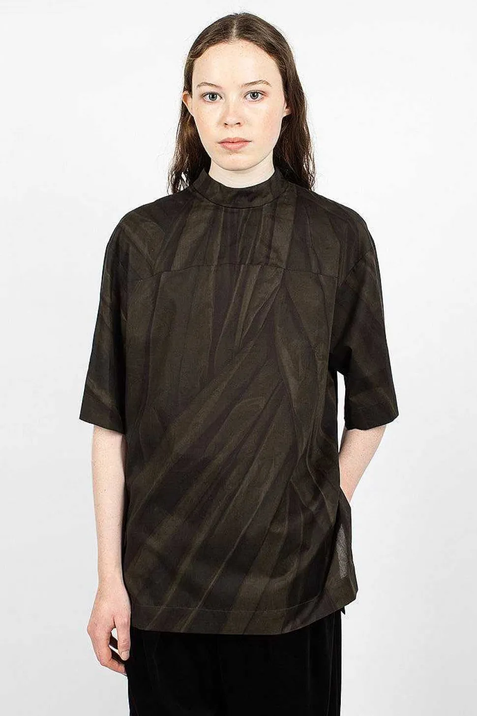 Printed Blouse Khaki