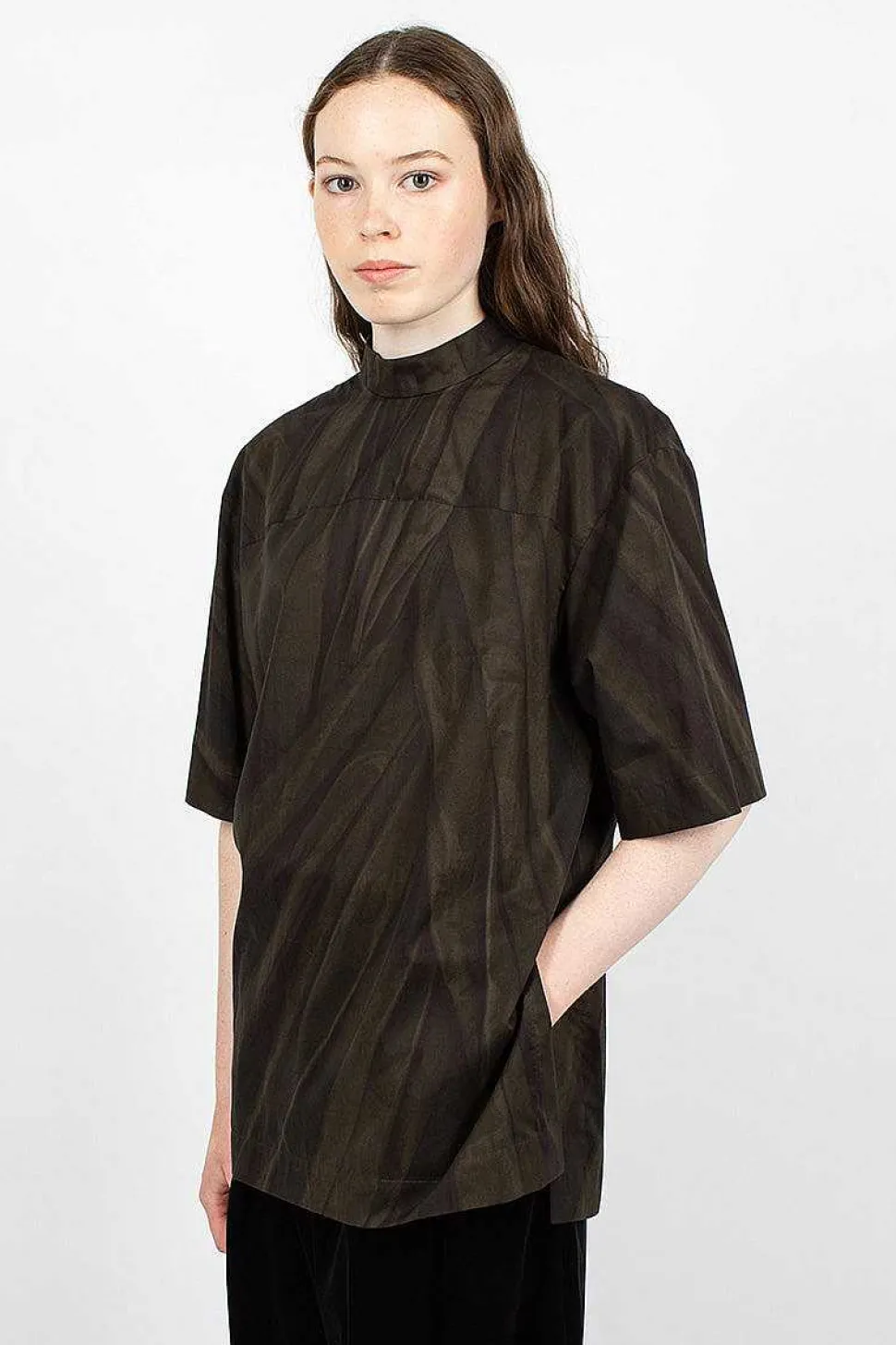 Printed Blouse Khaki