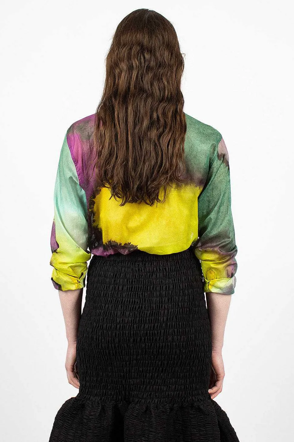 Printed Shirt Yellow Dye