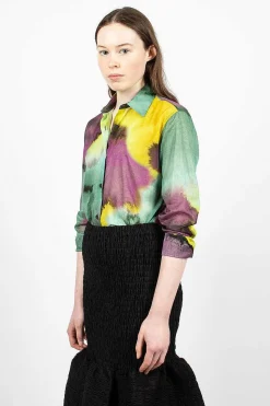 Printed Shirt Yellow Dye