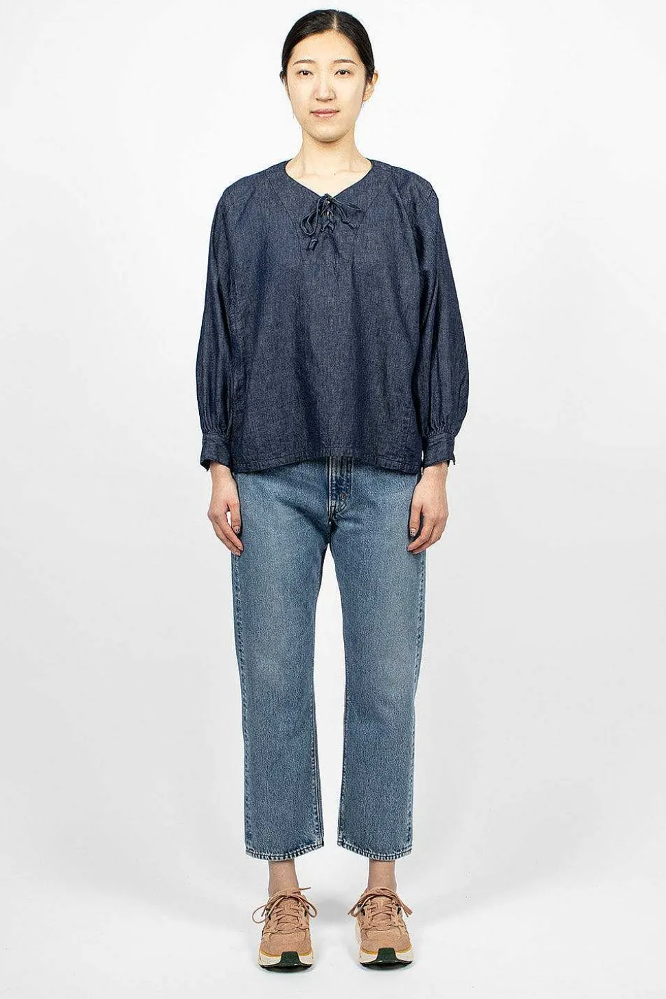 Pullover Laced Shirt One Wash