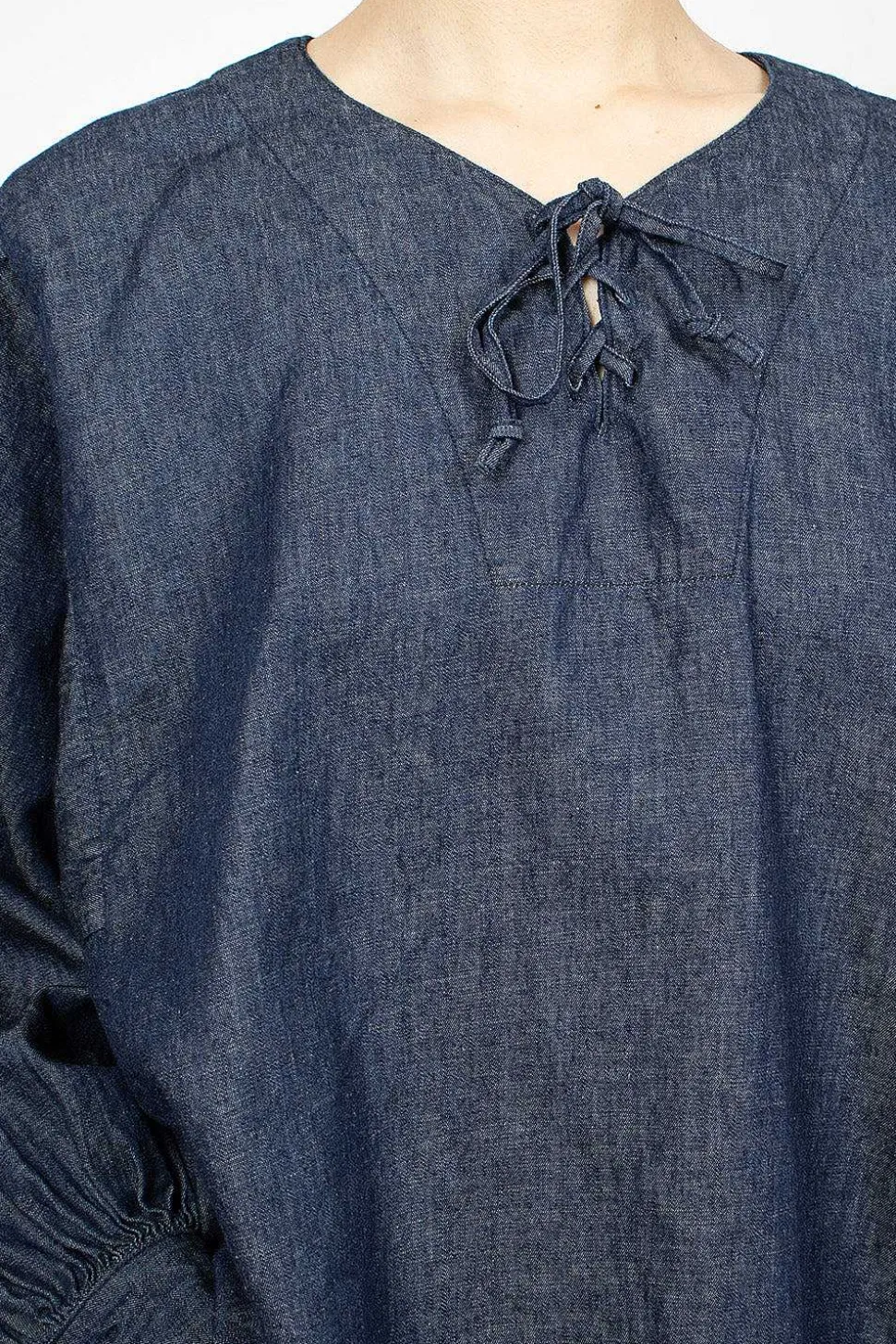 Pullover Laced Shirt One Wash