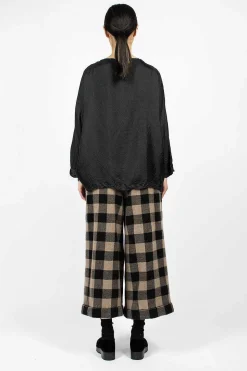 Pyjama Trouser Check Brown/Black