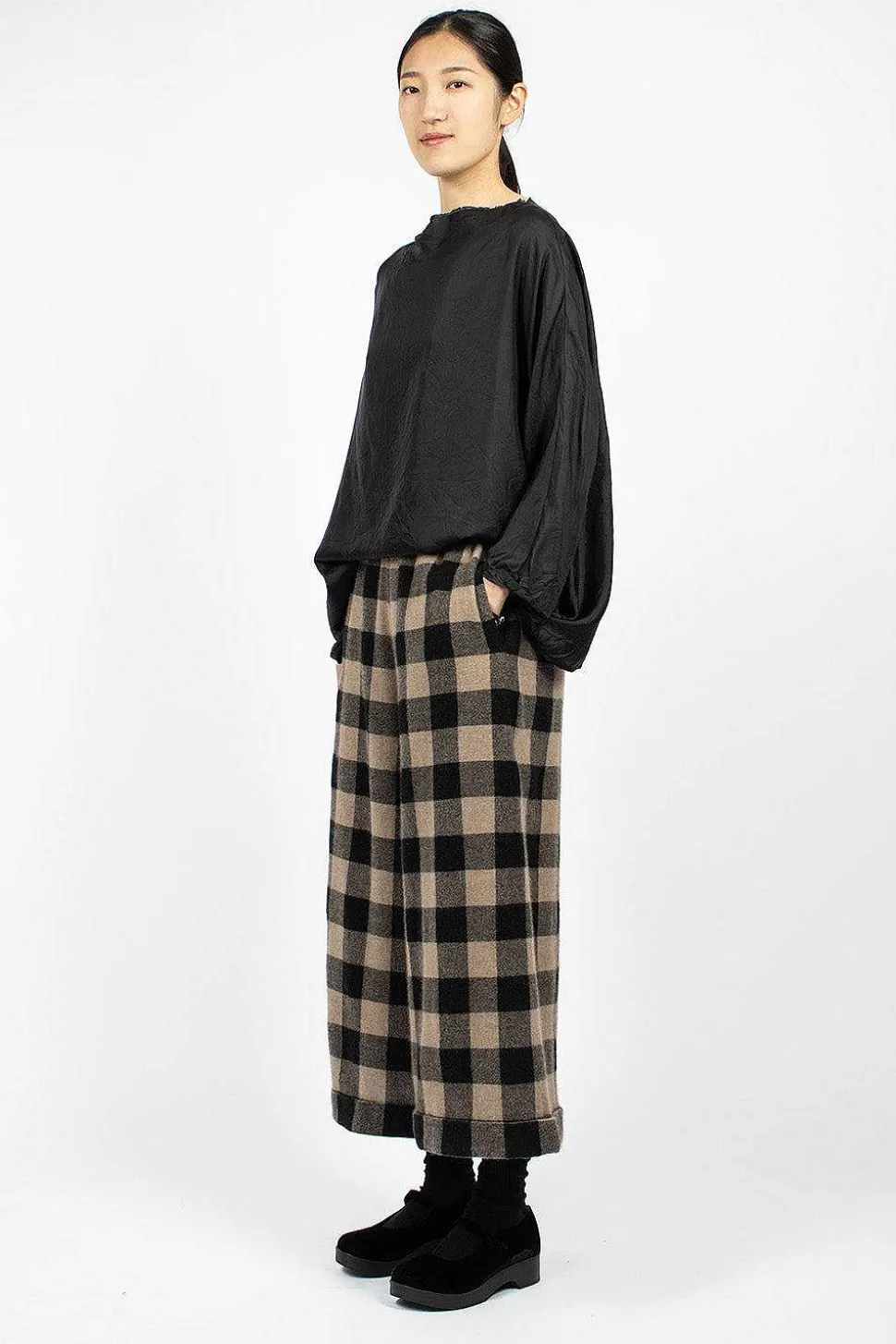 Pyjama Trouser Check Brown/Black
