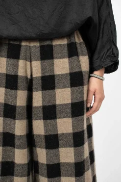 Pyjama Trouser Check Brown/Black